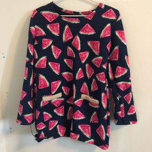 Watermelon print lounge top